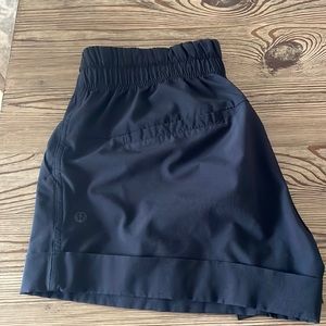 Lulu shorts with cuff. Fabric is similar to hotty hot. 2” inseam